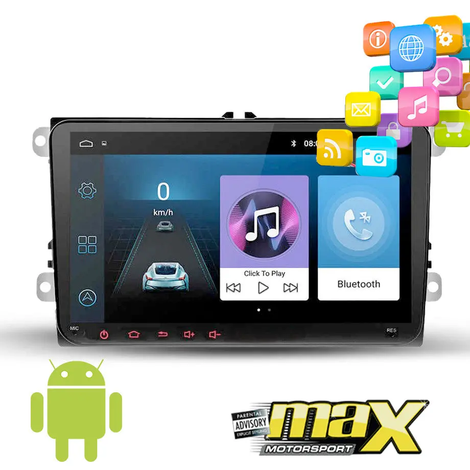 Vw 9" Android Double Din Multimedia Player & Navigation System 1