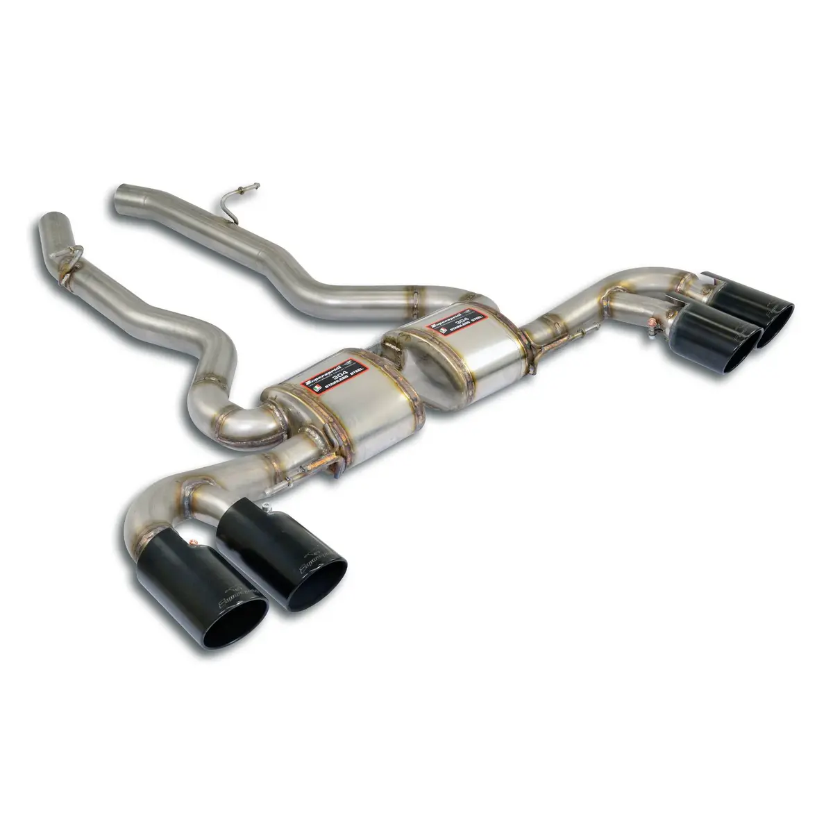 Supersprint Bmw G87 M2 Rear Exhaust "Race" Right Oo100 + Left Oo100 "Gun Metal Grey" 1