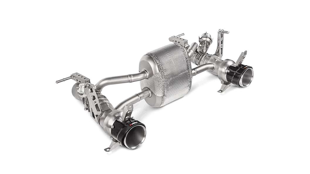 Akrapovic 16-17 Ferrari 488 Gtb/488 Spyder Slip-On Line (Titanium) W/ Carbon Tips 1