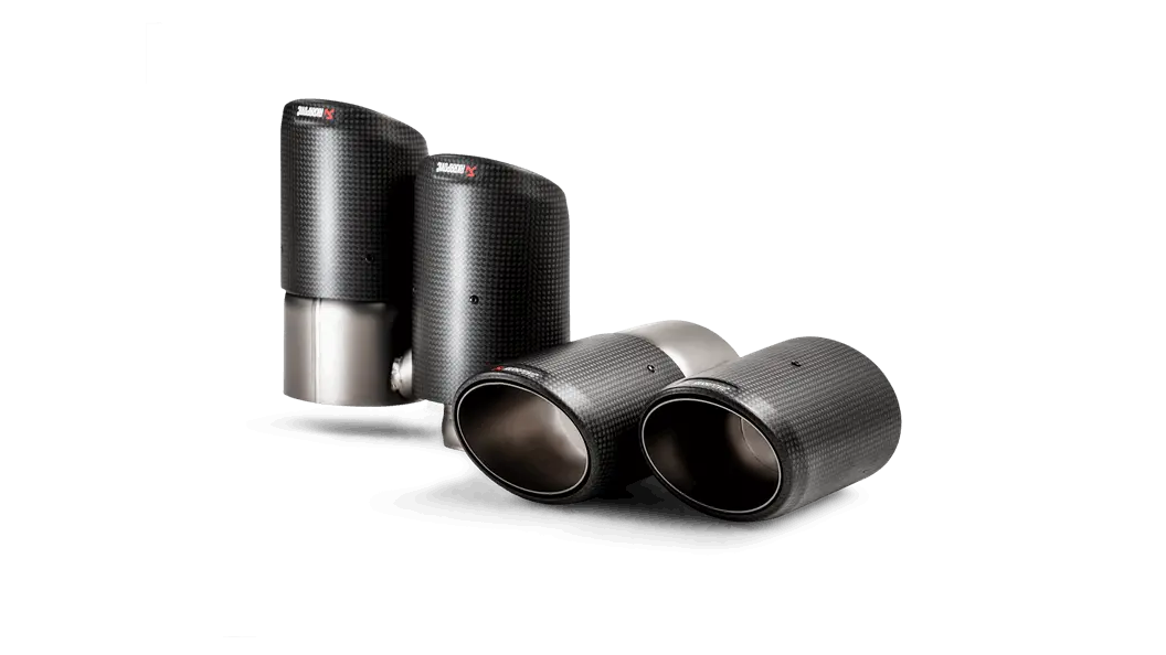 Akrapovic 2018+ Porsche Cayenne V6 (536) Tail Pipe Set (Carbon) 1