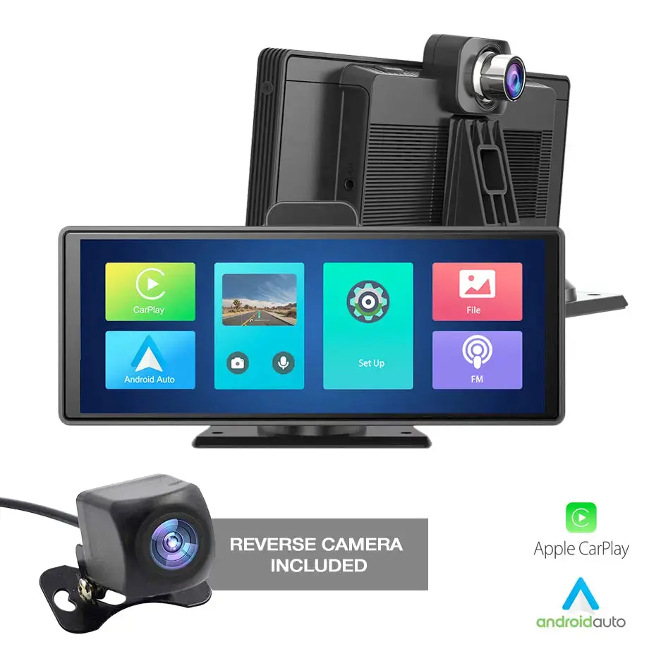 Roadstar - 10.26 Inch 2-Way Dvr Camera Screen With Apple Carplay & Android Auto 1