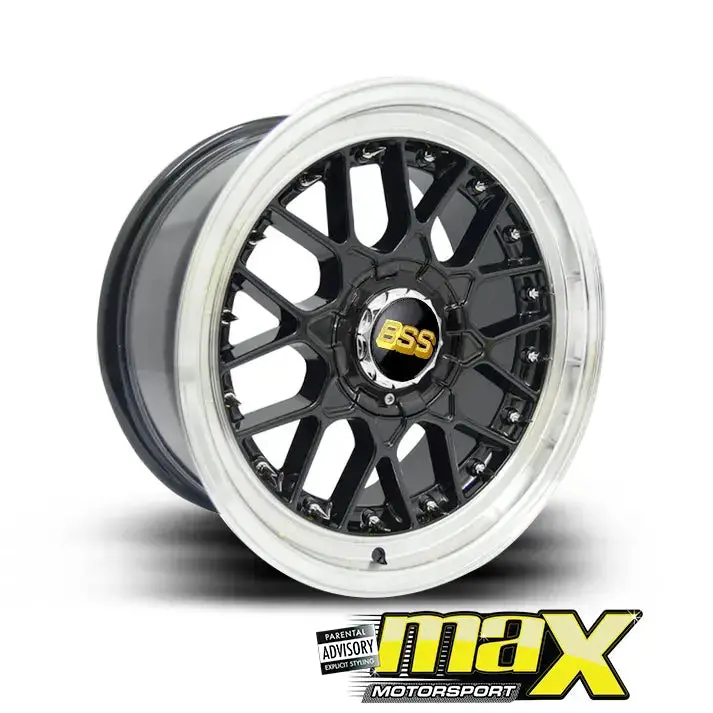 15 Inch Mag Wheel - Mx1286 Bss Rs-Spike Style Wheel (4X100 / 114.3 Pcd) 1
