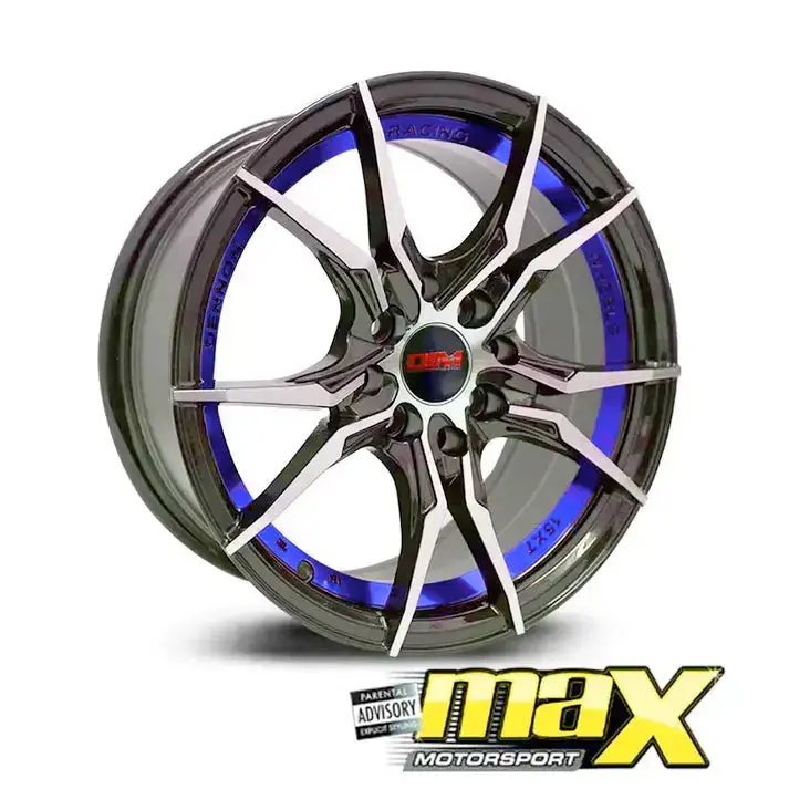 15 Inch Mag Wheel -  Mx194-Bl Wheel - (4X100/114.3 Pcd) 1