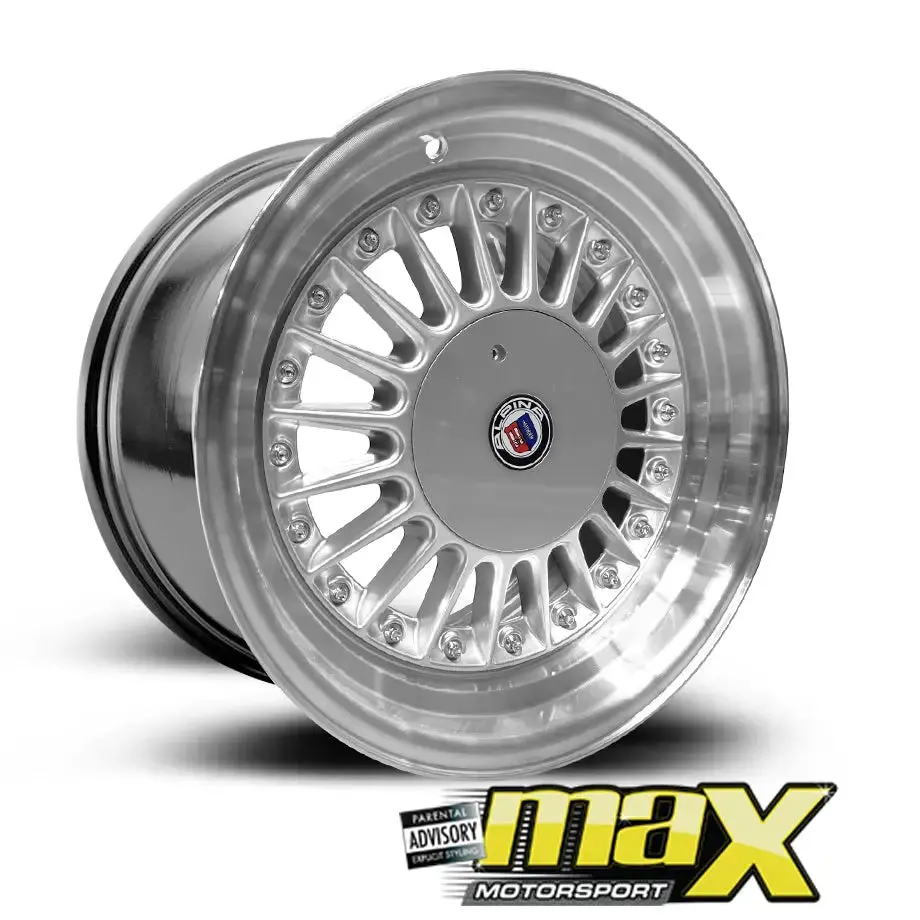 15 Inch Mag Wheel - Mx1005-15Sl  Alpin Style Wheel (4X100 / 114.3 Pcd) 1