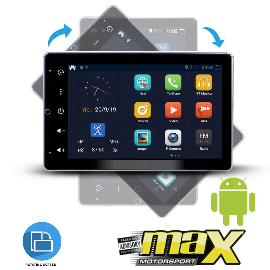 Vw 10.1 Inch Android Tablet Style Multimedia Player & Navigation System 1