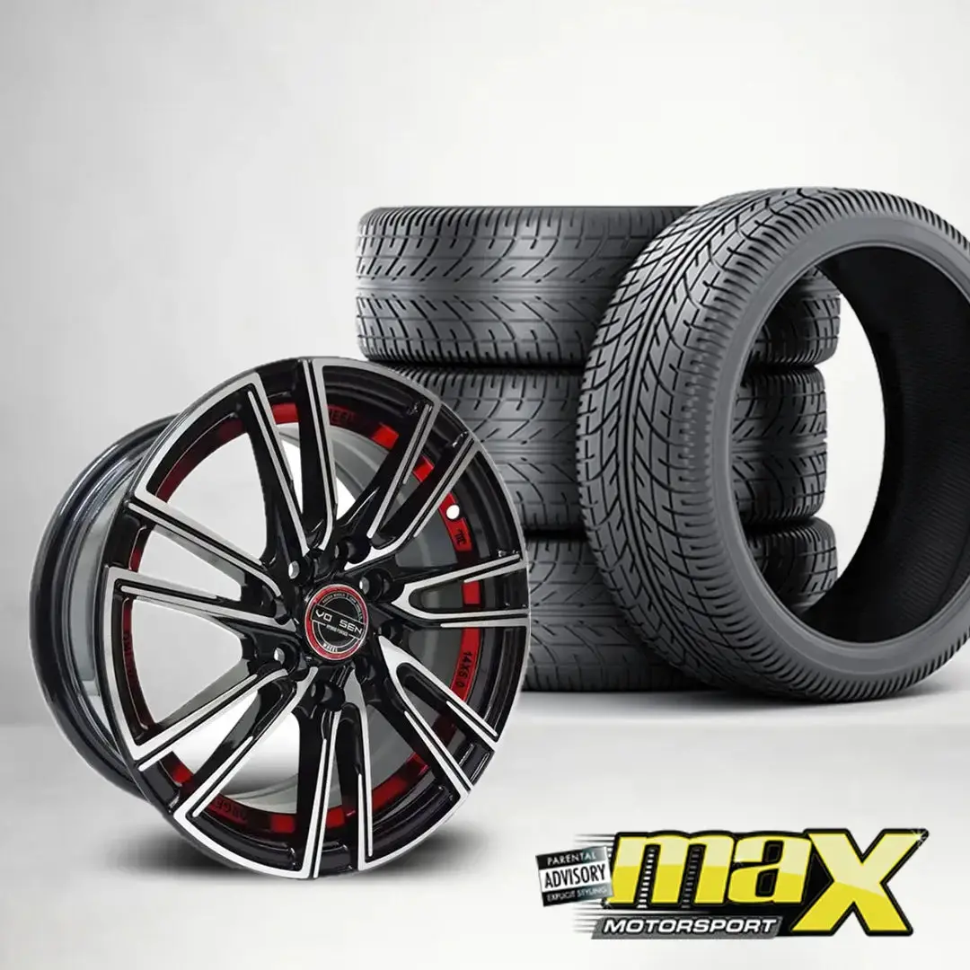 14 Inch Mx452-14Rd Vsn Style Wheel & Tyre Combo (4X100/114.3 Pcd) 1