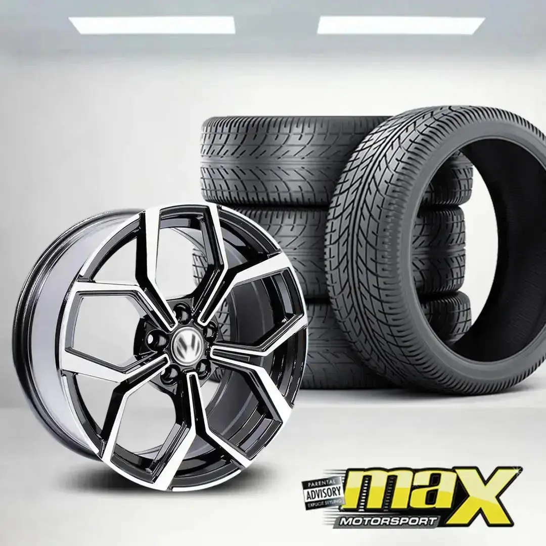 15 Inch Mx119-15 Polo Life Gti Style Faro Wheel & Tyre Combo - 5X100 Pcd 1