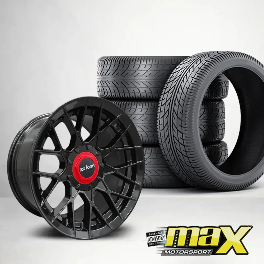 15 Inch Mx1025-Gb Rotform Concave Wheel & Tyre Combo - (4X100 / 5X100 Pcd) 1