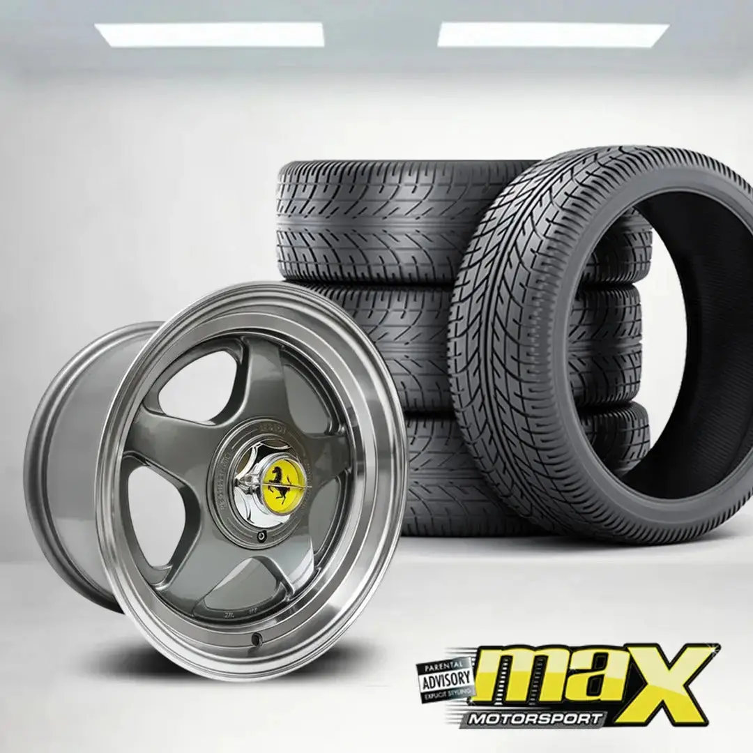 17 Inch Mx1922-17A Ferari Style Wheel & Tyre Combo - 4X100 / 5X100 Pcd 1