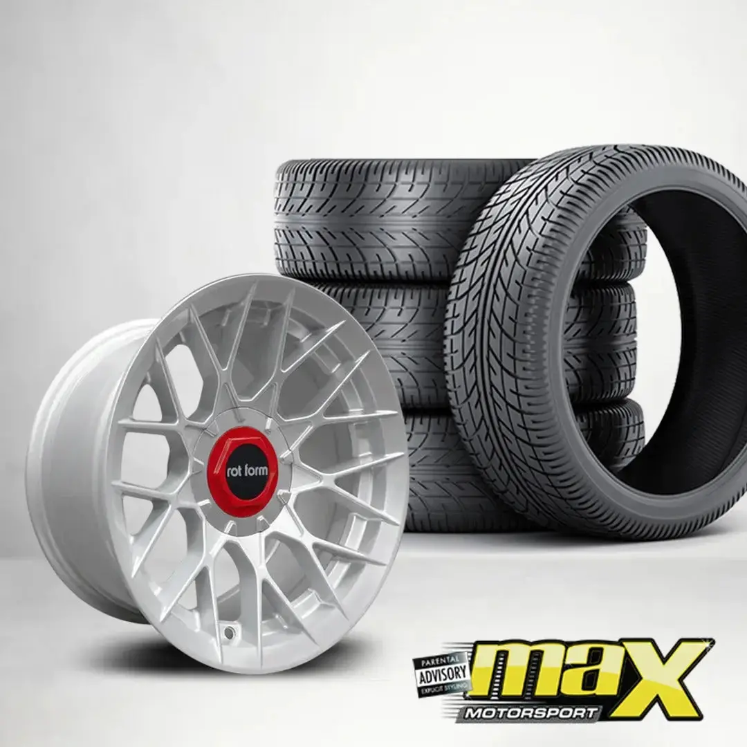 15 Inch Mx1025-S Rotform Concave Wheel & Tyre Combo - (4X100 / 5X100 Pcd) 1