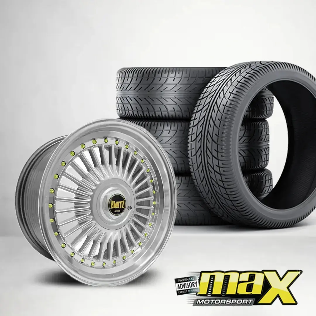 15 Inch Mx6622 Emit Wheels Wheel & Tyre Combo - (4X100/114.3 Pcd) 1