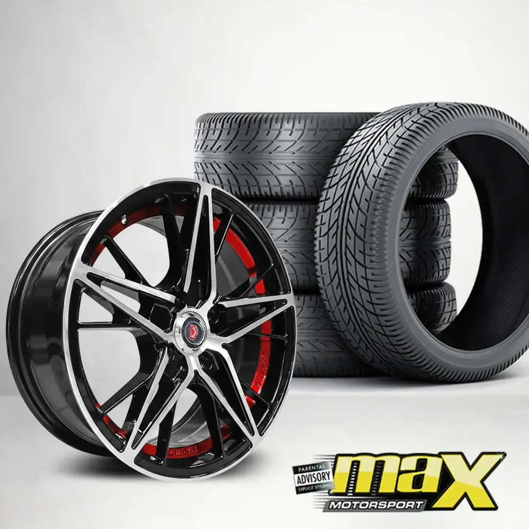 15 Inch Mx1320-Rd Vsn Wheel & Tyre Combo - (4X100 Pcd) 1
