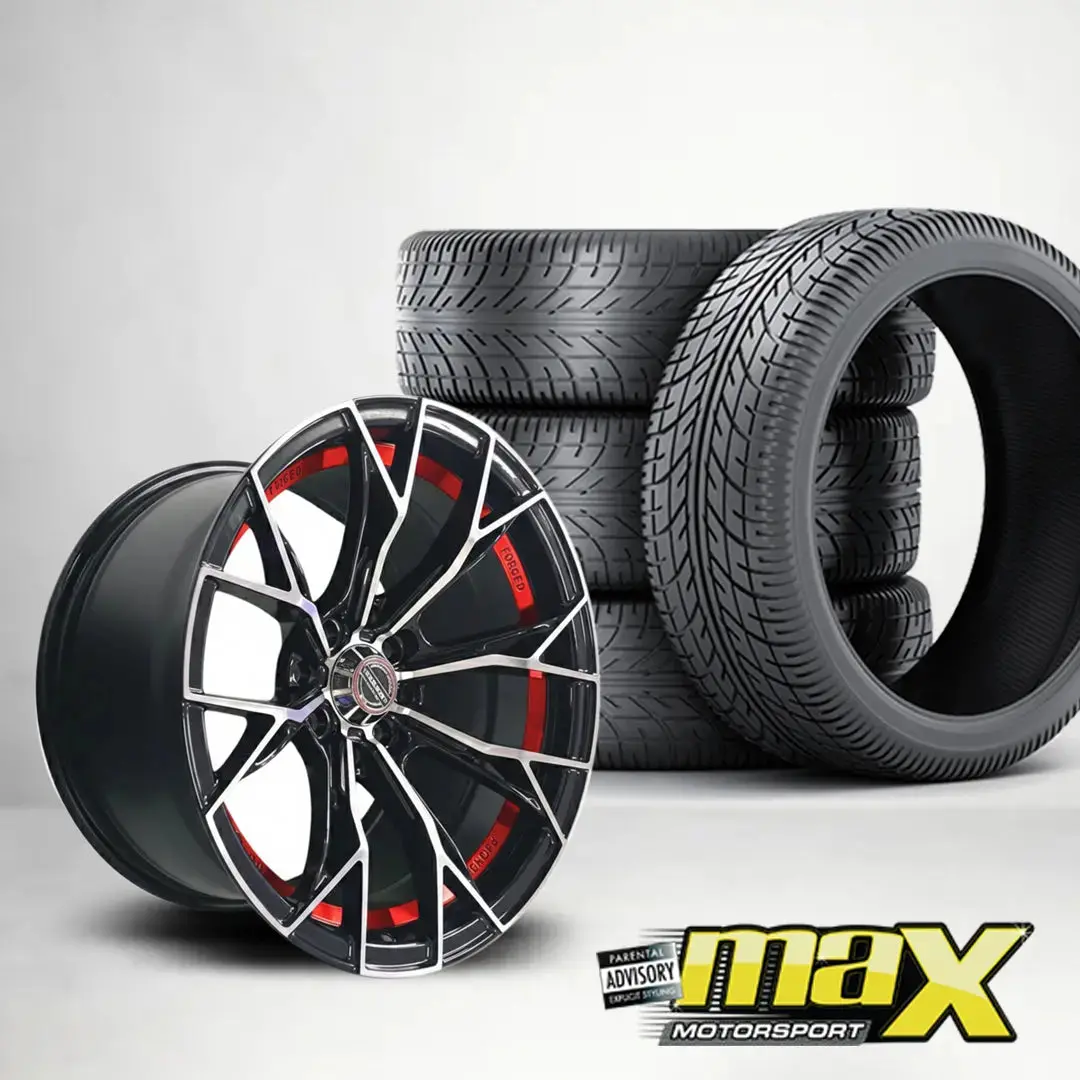 15 Inch Mx134-Rd Vsn Concave Wheels & Tyre Combo - (4X100/ 4X114.3 Pcd) 1