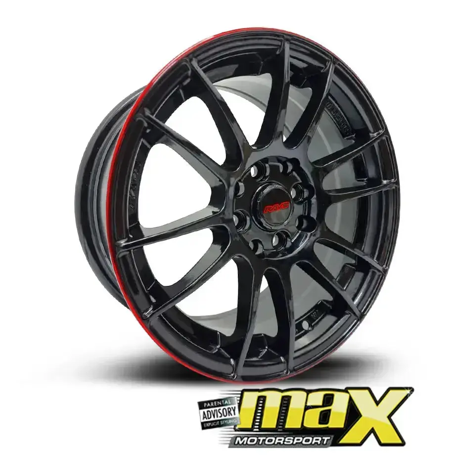 15 Inch Mag Wheel - Mx123 Rays Style Wheel - (4X100/ 4X114.3 Pcd) 1