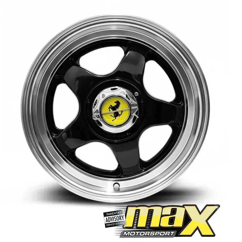 15 Inch Mx1922-A Ferari Style Wheel & Tyre Combo - (4X100 / 5X100 Pcd) 2