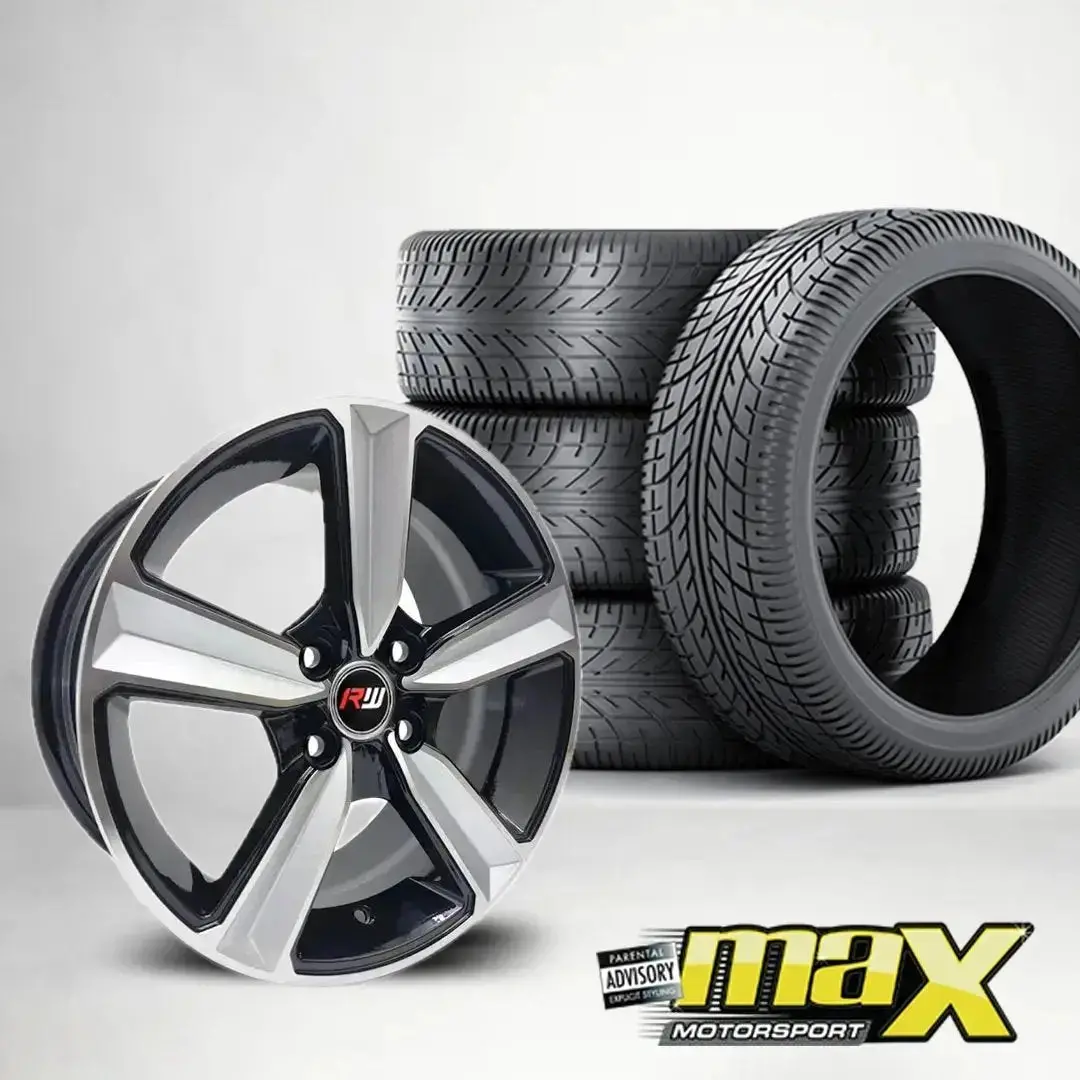 15 Inch Mx057-4 Rs Style Wheel & Tyre Combo (4X100 Pcd) 1