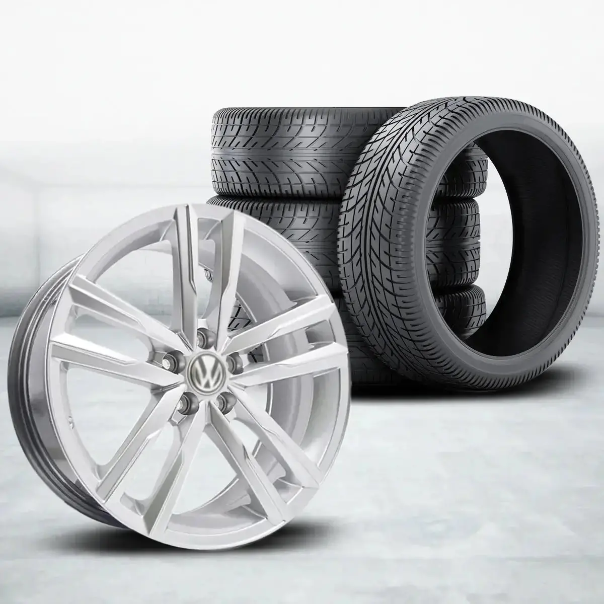 15 Inch Mx5274-15 Polo Mirabeau Style Wheel & Tyre Combo - 5X100 Pcd 1