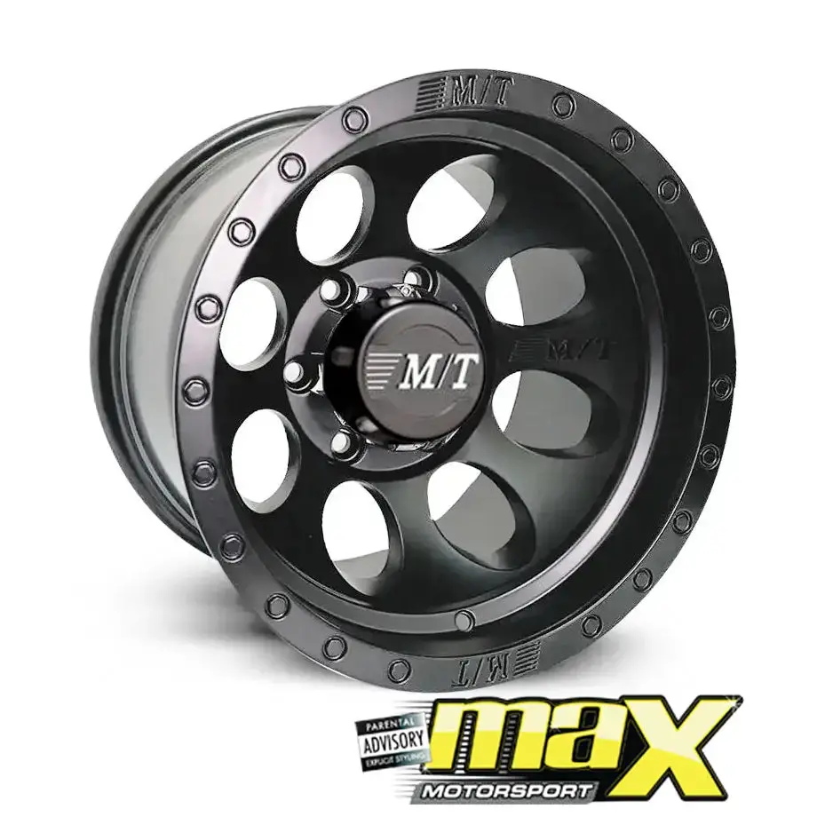 15 Inch Mag Wheel -  Mxqc812-Mb - 10J Bakkie Wheels (6X139.7 Pcd) 1