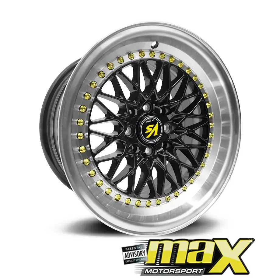 15 Inch Mag Wheel - Mx4043 Work Wheels  - 4X100 / 4X114.3 Pcd 1