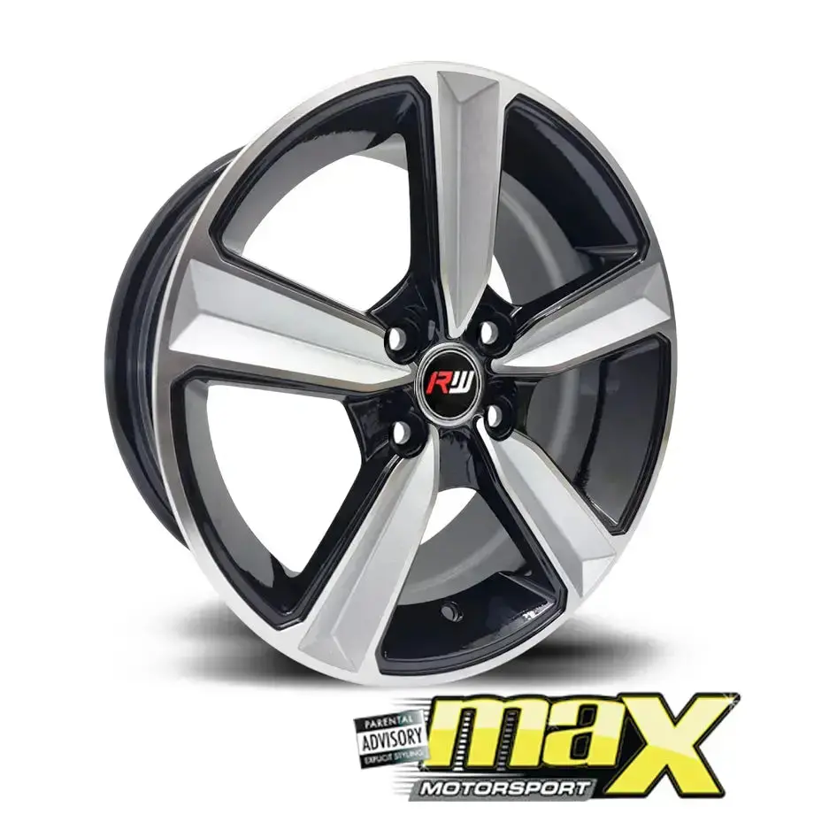 15 Inch Mag Wheel - Mx057-4 Rs Style Wheel - 4X100 Pcd 1