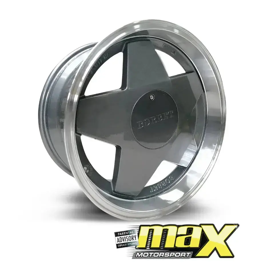 15 Inch Mag Wheel - Mx1216-B2-15 Bobet Style Wheel (4X100/4X114.3 Pcd) 1