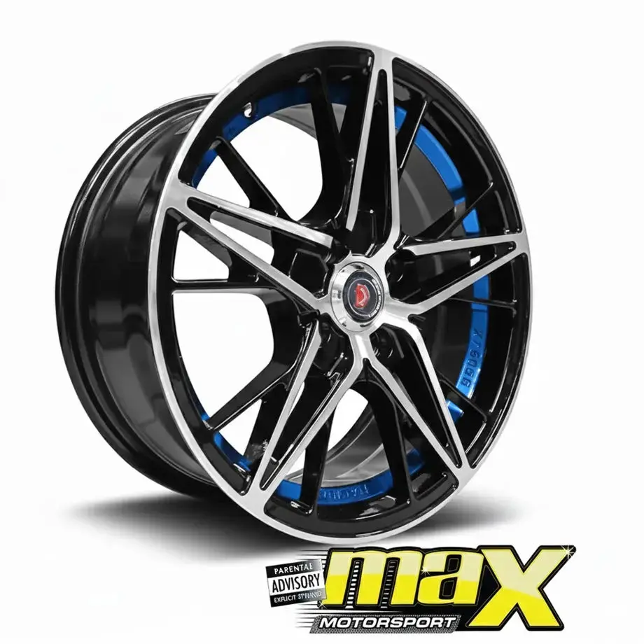 15 Inch Mag Wheel - Mx1320-Bl Vsn Wheels (4X100 Pcd) 1