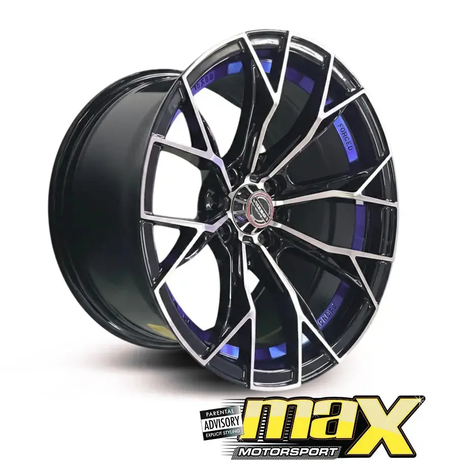 15 Inch Mag Wheel - Mx134-Bl Vsn Concave Wheels (4X100/ 4X114.3 Pcd) 1