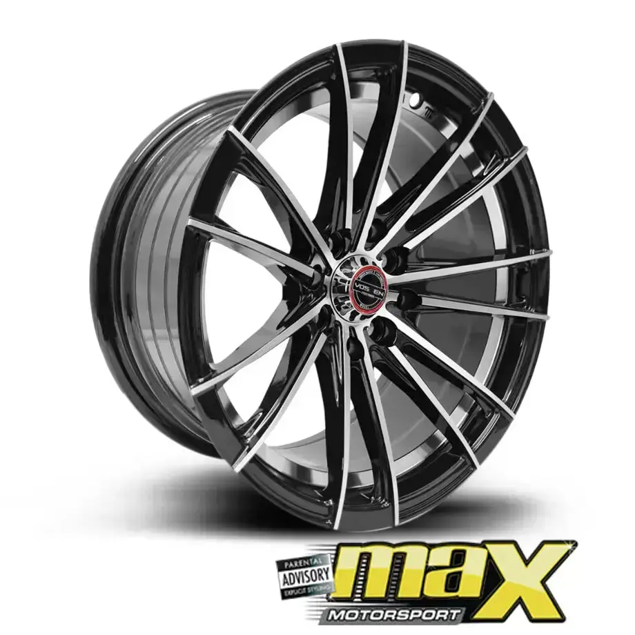 15 Inch Mag Wheel - Mx697mb-Uc Vsn Concave Wheels (4X100/ 4X114.3 Pcd) 1