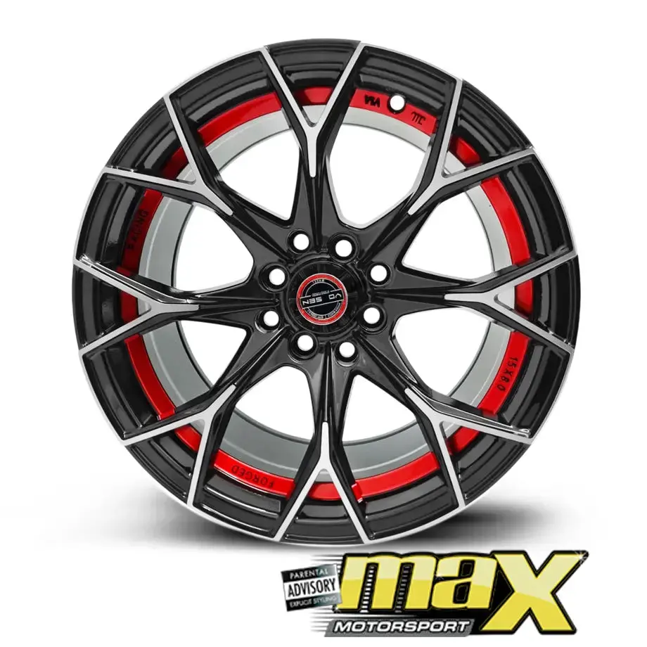 15 Inch Mag Wheel - Mx145-Rd Vsn Concave Wheels (4X100/ 4X114.3 Pcd) 2