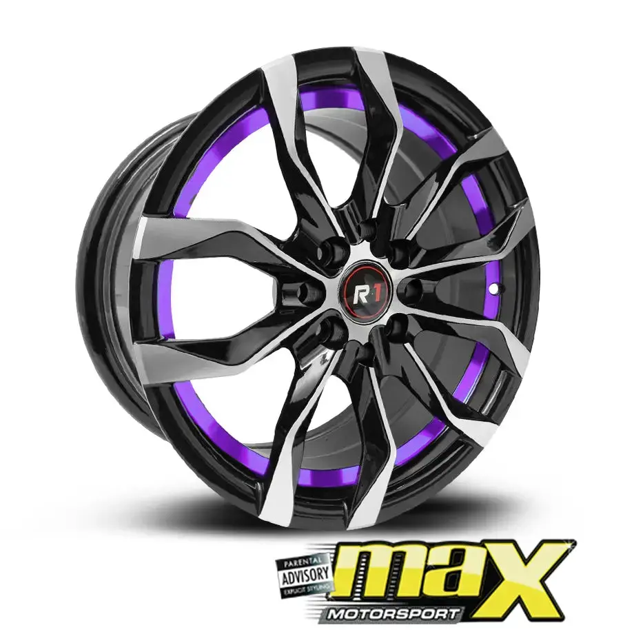 15 Inch Mag Wheel - Mx151-Bl Wheels (4X100/ 4X114.3 Pcd) 1