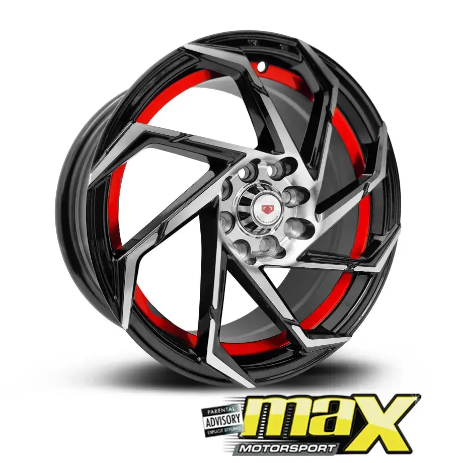 15 Inch Mag Wheel - Mx212-Rd Wheels (4X100/ 4X114.3 Pcd) 1