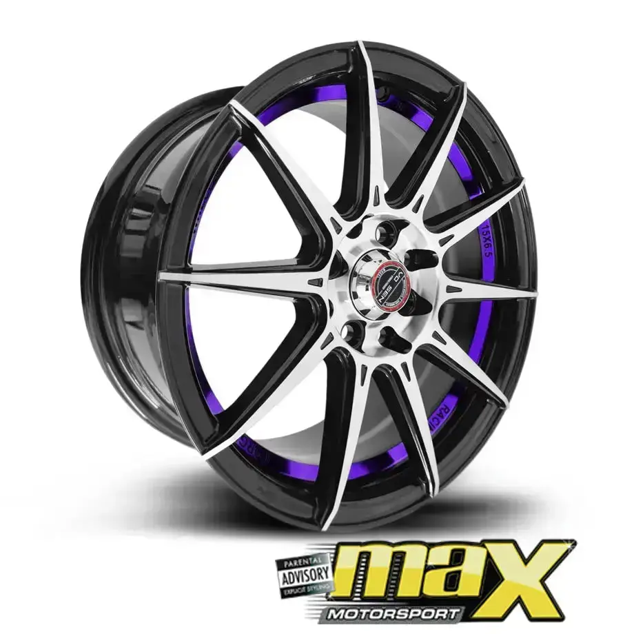 15 Inch Mag Wheel - Mx50234-15 Vsn Wheels (4X100/ 4X114.3 Pcd) 1