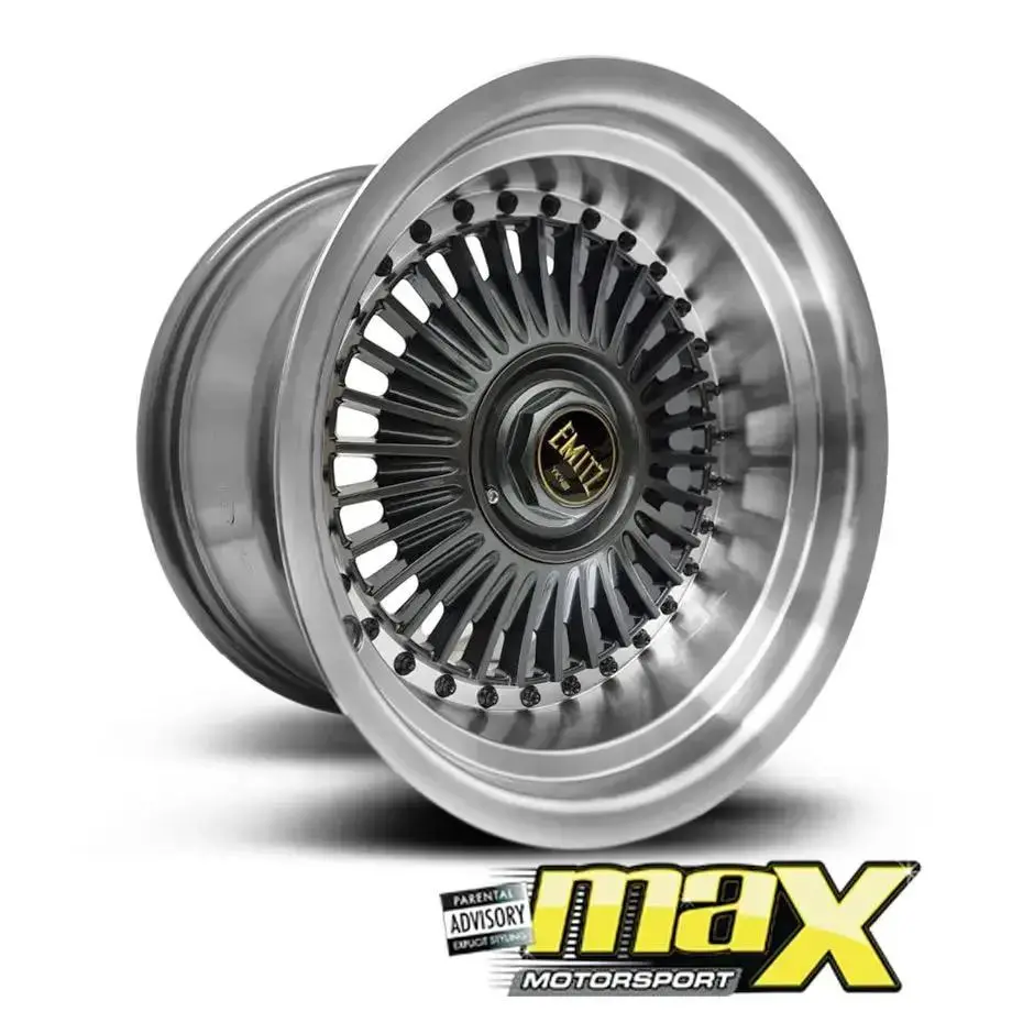 15 Inch Mag Wheel - Mx5036-Gmnw Emit Wheels Narrow & Wides - (4X100/ 5X100 Pcd) 1