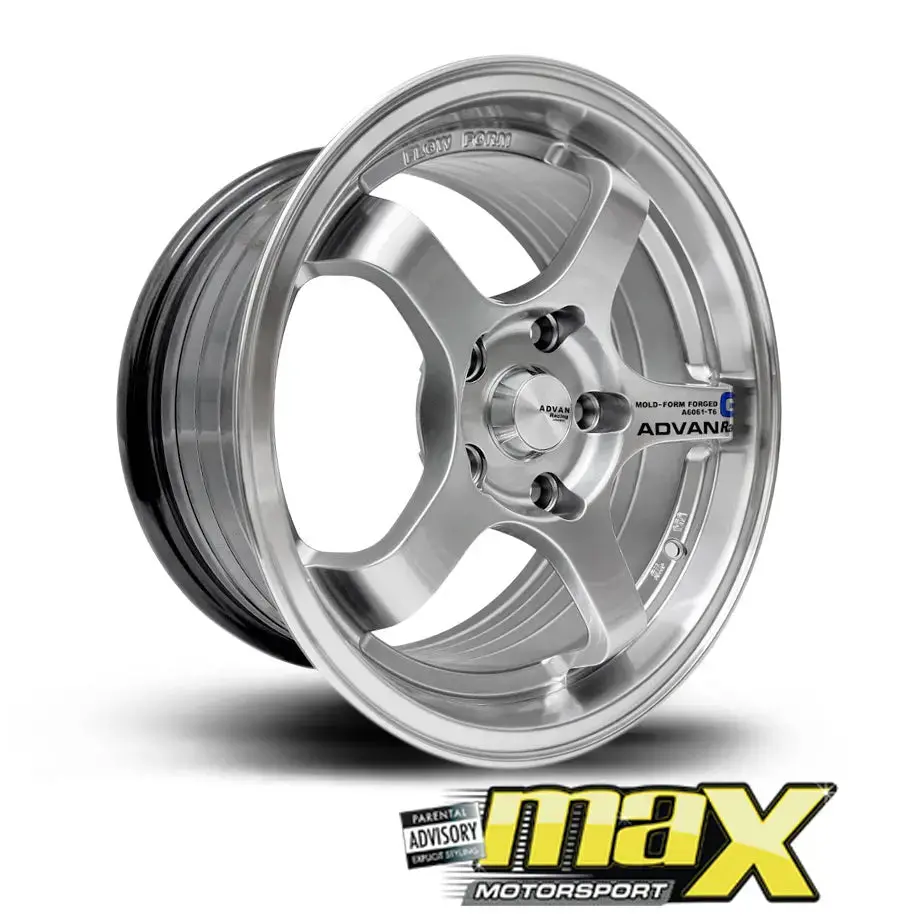 15 Inch Mag Wheel - Mx512 Advan Gt Racing Style Wheel - 5X100 Pcd 1