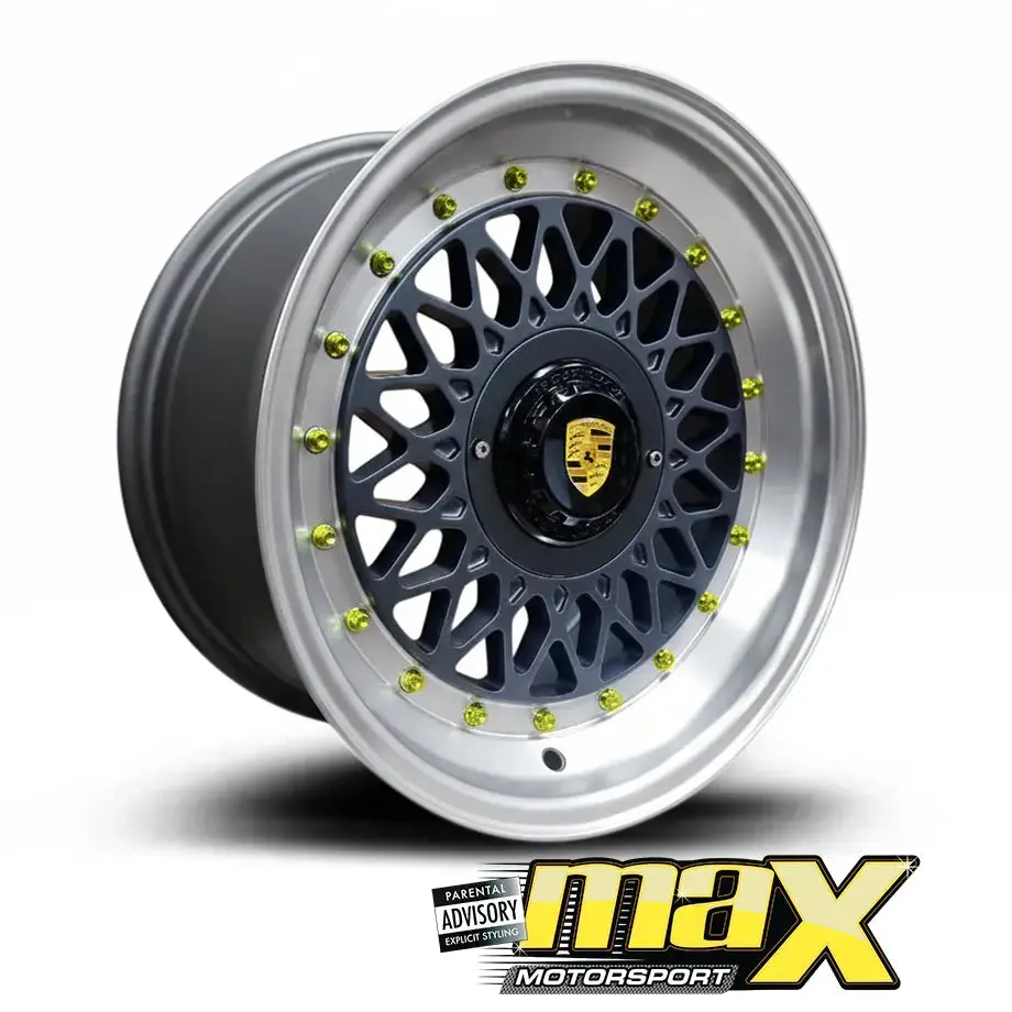15 Inch Mag Wheel - Mx5208-Gm Porsche Mesh Style Wheel (4X100 / 5X100 Pcd) 1