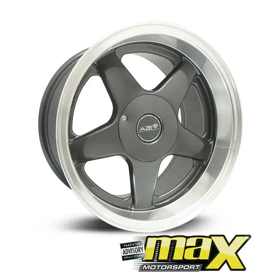 15 Inch Mag Wheel - Mx5665-L Azev Style Wheels  - (4X100/114.3 Pcd) 1