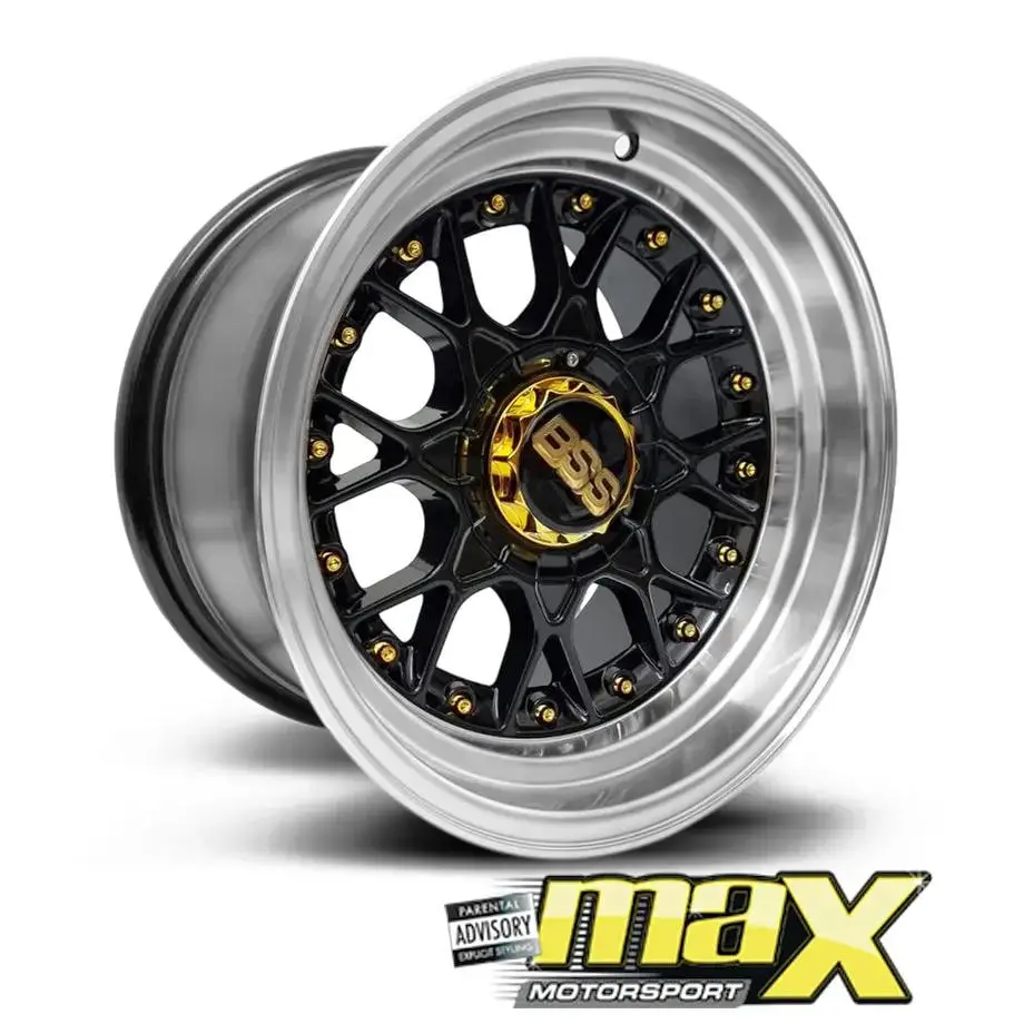 15 Inch Mag Wheel - Mx5703-Gbnw Bss Wheels Narrow & Wides - (4X100/ 4X114.3 Pcd) 1