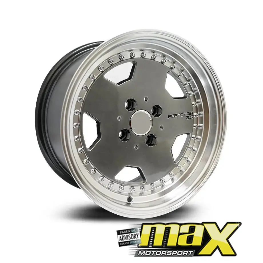 15 Inch Mag Wheel - Mx5852 Monoblock Wheel - (4X100 Pcd) 1