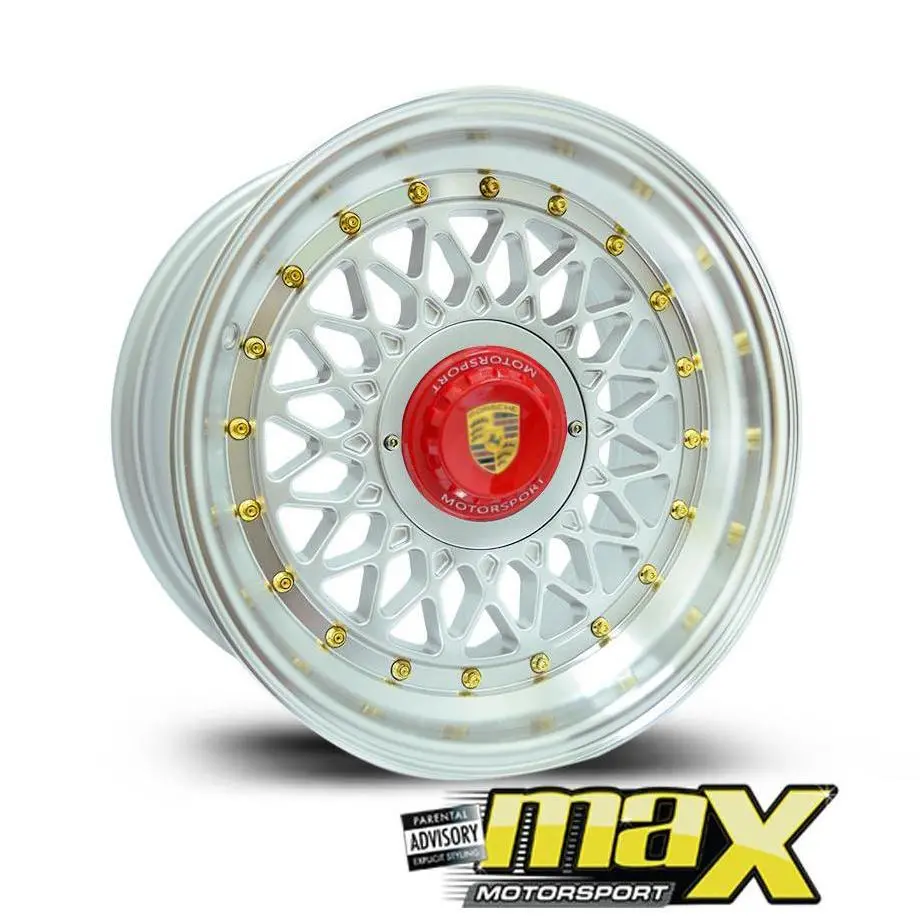 15 Inch Mag Wheel - Mx686 Posch Mesh Style Wheel (4X100 Pcd) 1