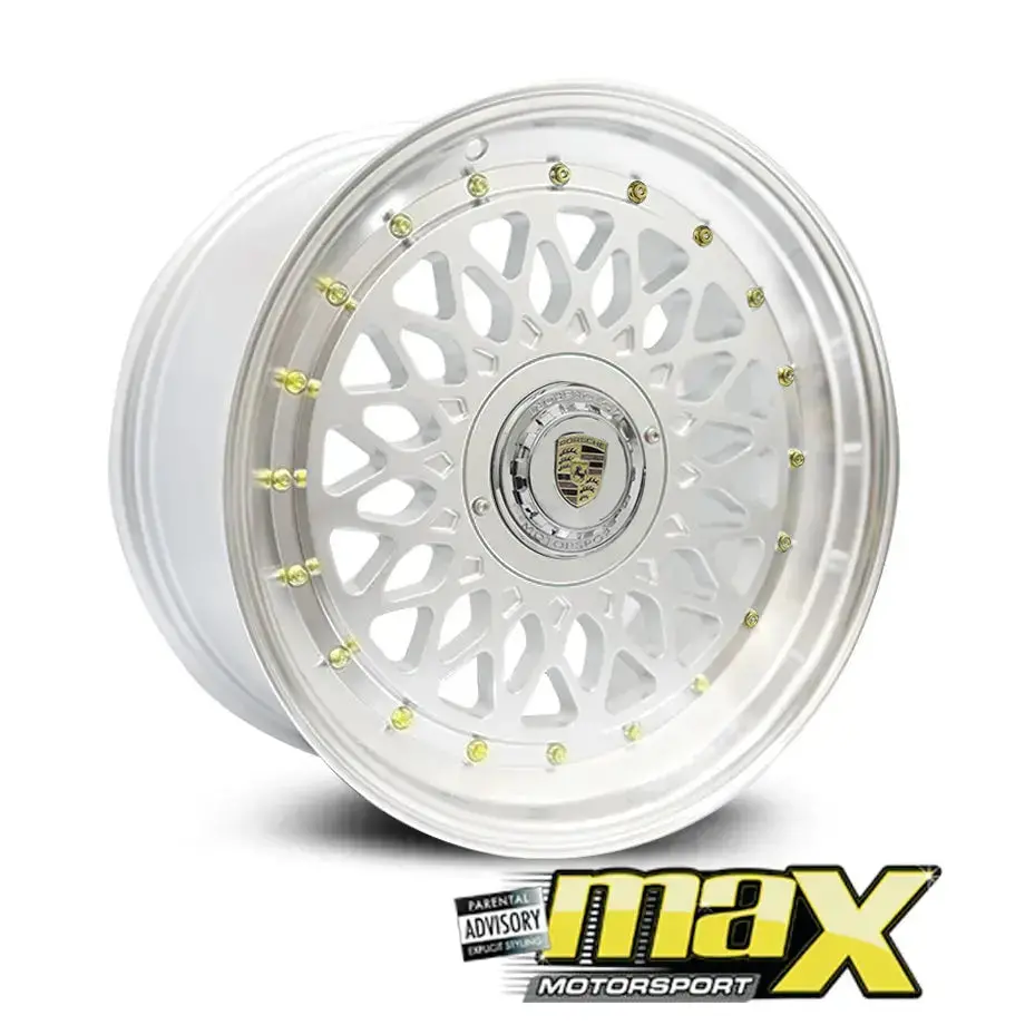 15 Inch Mag Wheel - Mx686 Posch Mesh Style Wheel (4X100 / 4X114.3 Pcd) 1