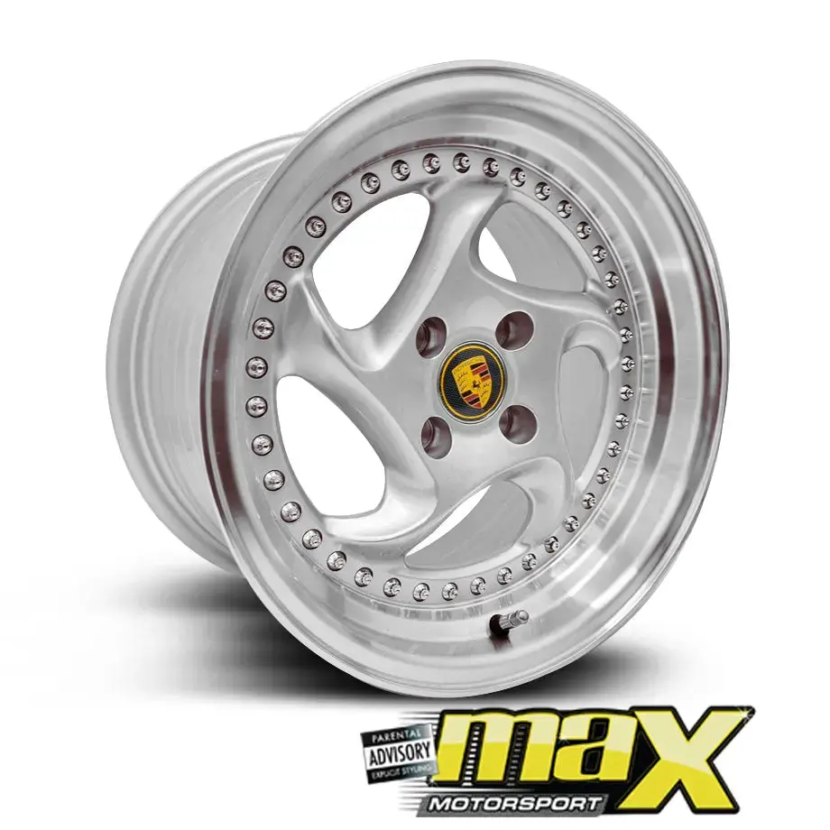 15 Inch Mag Wheel - Mx7493-Sl Posch Cup Style Wheel - (4X100 Pcd) 1