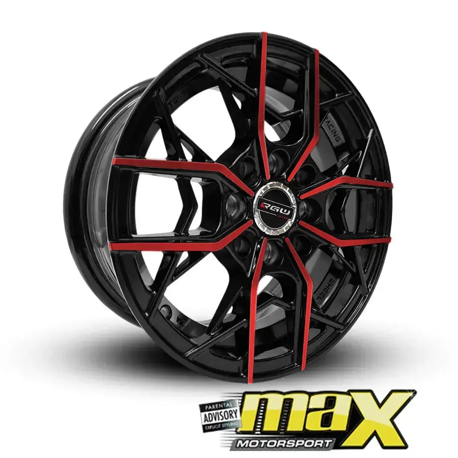 15 Inch Mag Wheel - Mxw03-Rd Rgw Wheel - (4X100/114.3 Pcd) 1