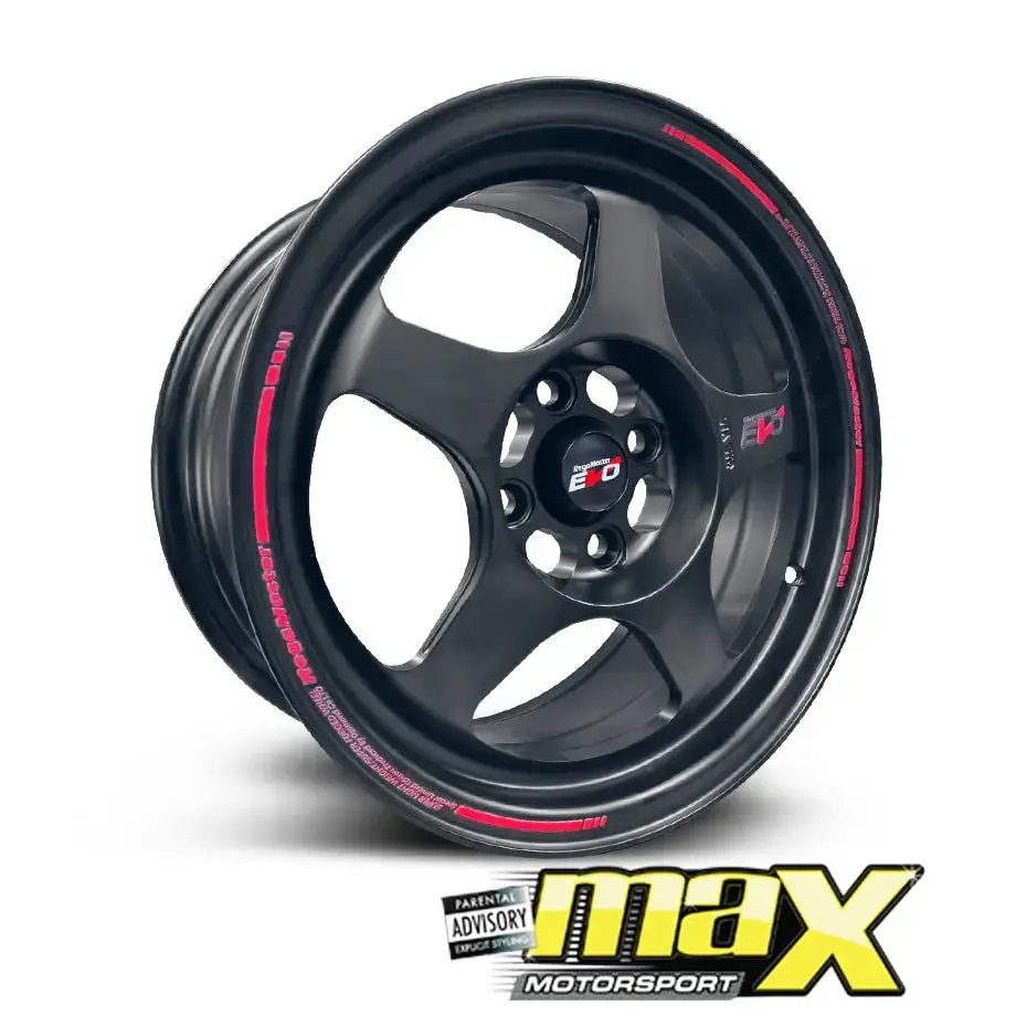 15 Inch Mag Wheel - Mxrs36 Evo Style Wheel (4X100 Pcd) 1