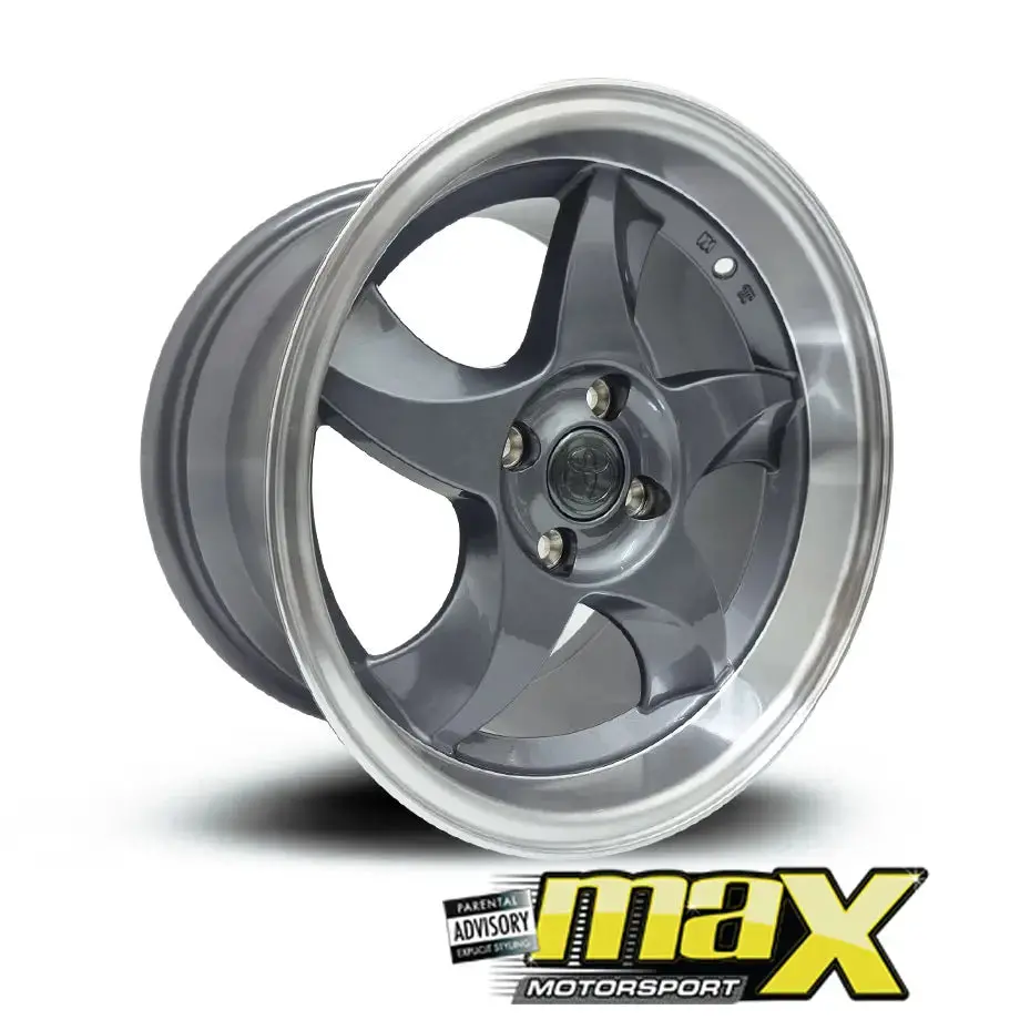 15 Inch Mag Wheel – Mx5056 Toyota Rxi Blade Deep Dish Wheel - 4X100 Pcd 1