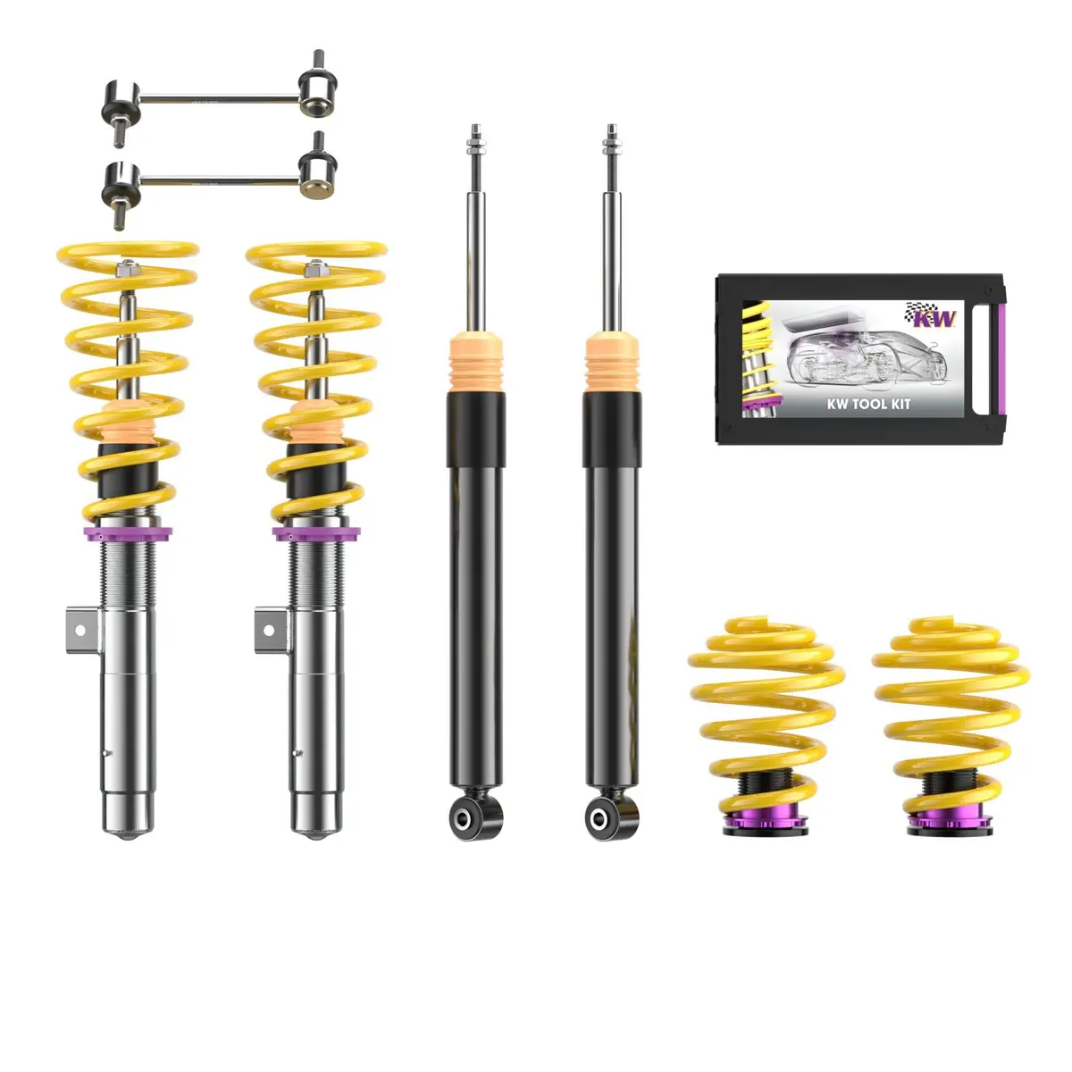 Kw Coilover Suspension V2 Inox – Rebound Adjustable Street Performance For Bmw E46 M3 Coupe & Convertible 1998-2007 1