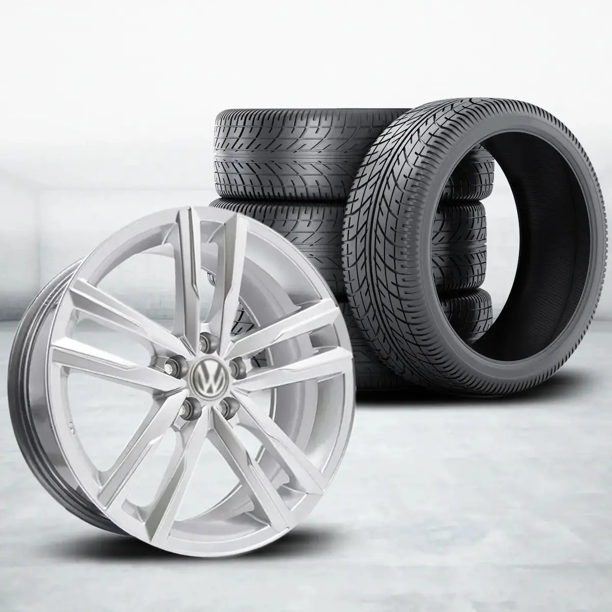 17 Inch Mx5274-17 Polo Mirabeau Wheel & Tyre Combo (5X100 Pcd) 1