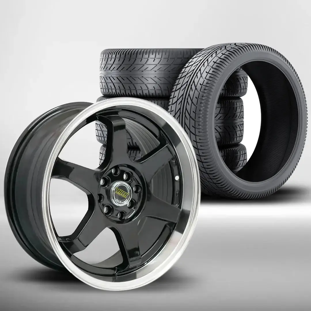 17 Inch Mx657 V.Olk Wheels & Tyre Combo - 4X100 / 114.3 Pcd 1