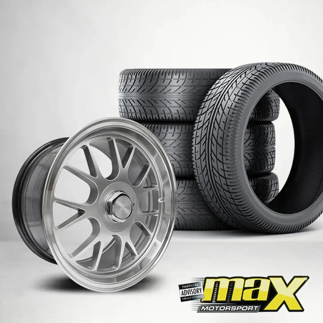 17 Inch Mxf1217 Rotform Style Wheel & Tyre Combo - 4X100 / 5X100 Pcd 1
