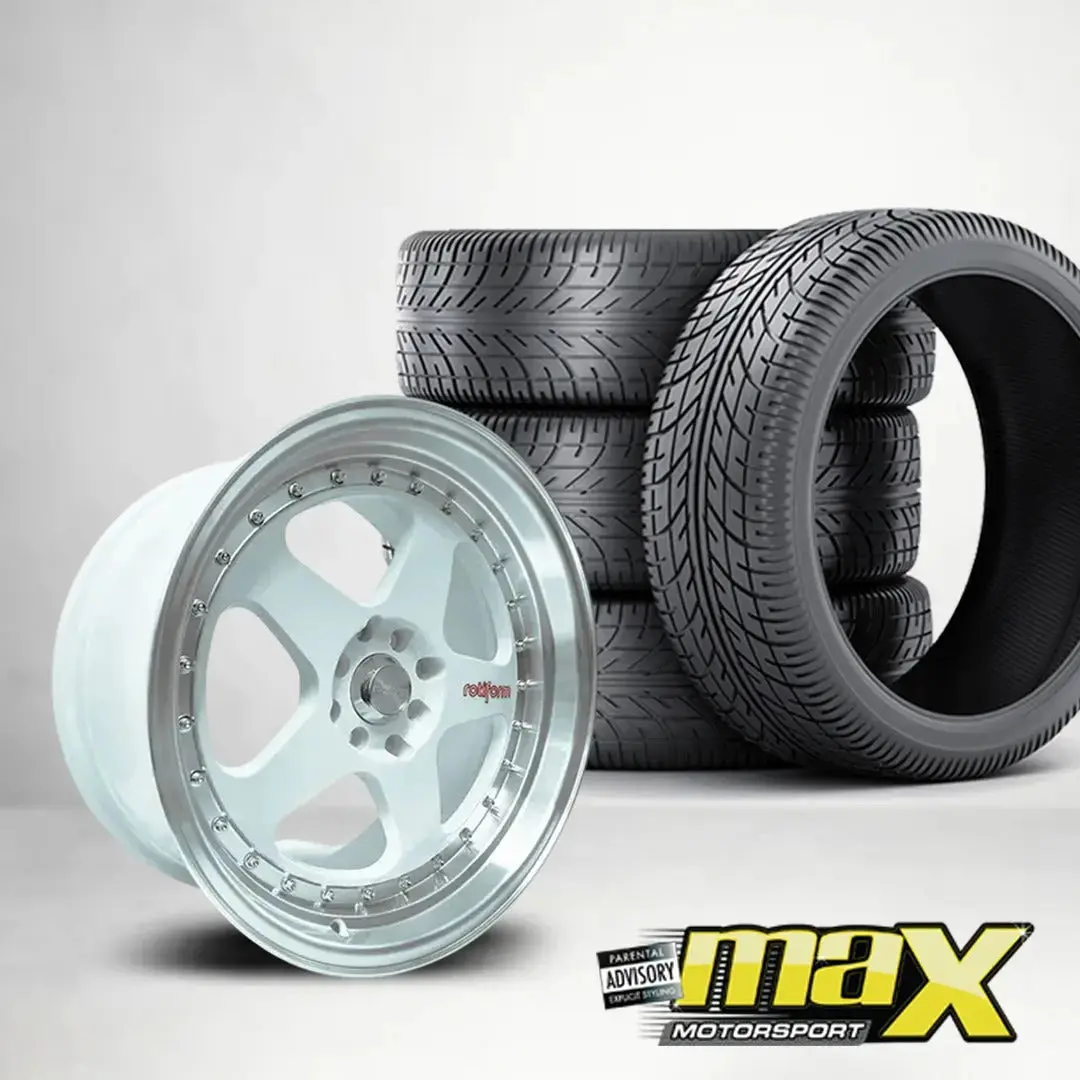 17 Inch Mag Wheel - Mx1026-Wt Rotform Roc Style Wheel & Tyre Combo (4X100 / 4X114.3 Pcd) 1