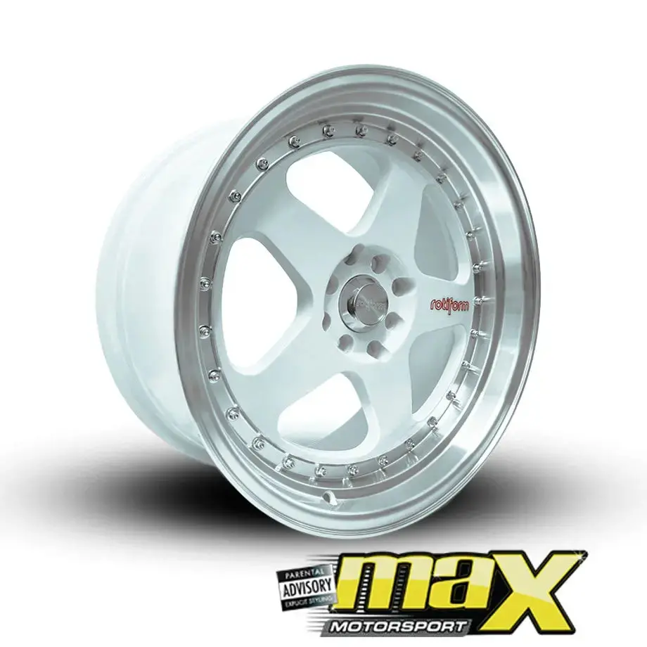 17 Inch Mag Wheel - Mx1026-Wt Rotform Roc Style Wheel (4X100 / 4X114.3 Pcd) 1